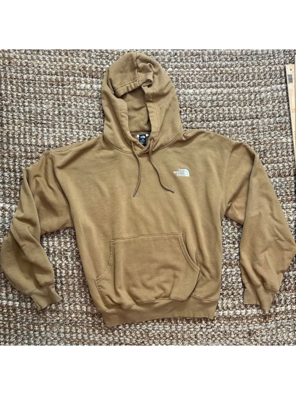 The North Face Hoodie Mens Medium Tan Brown Pullover Sweatshirt Large